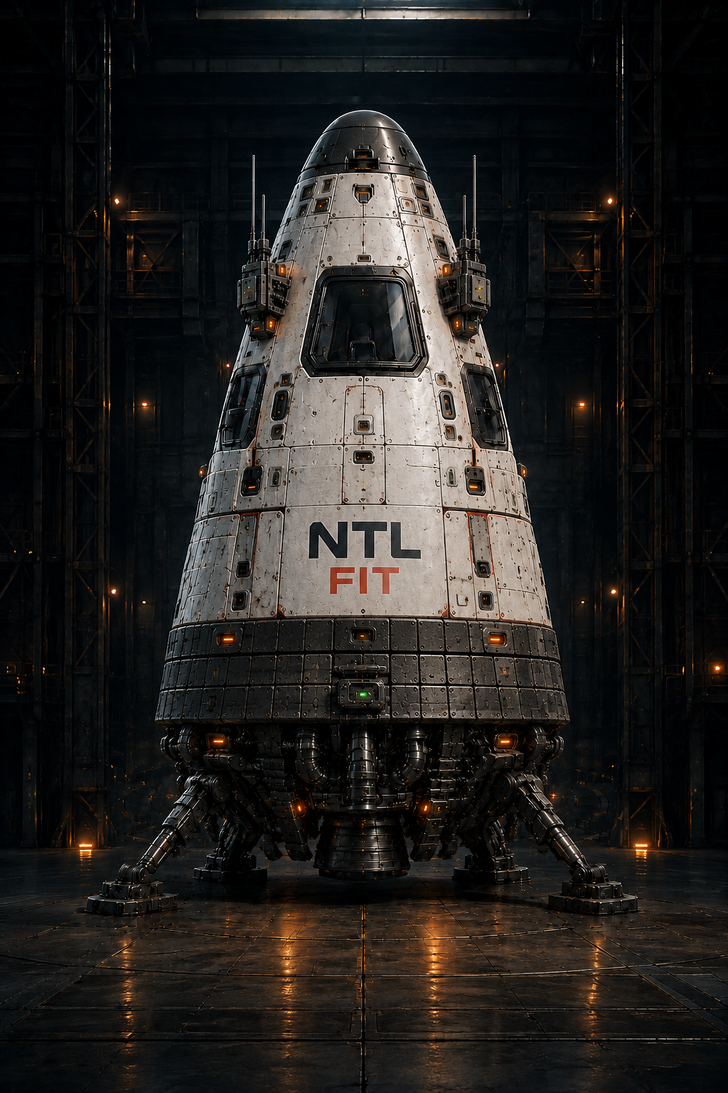 FullSend! Rakete im NTL-FIT Design, vollständig aufgebaut und noch am Boden